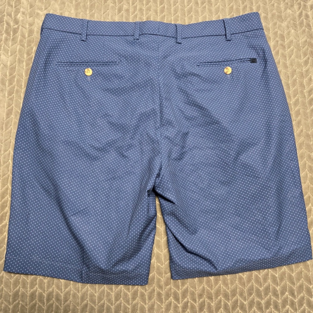 Peter Millar Crown Crafted Mens 36 Blue Stealth Star Performance‎ Golf Shorts - Picture 8 of 9